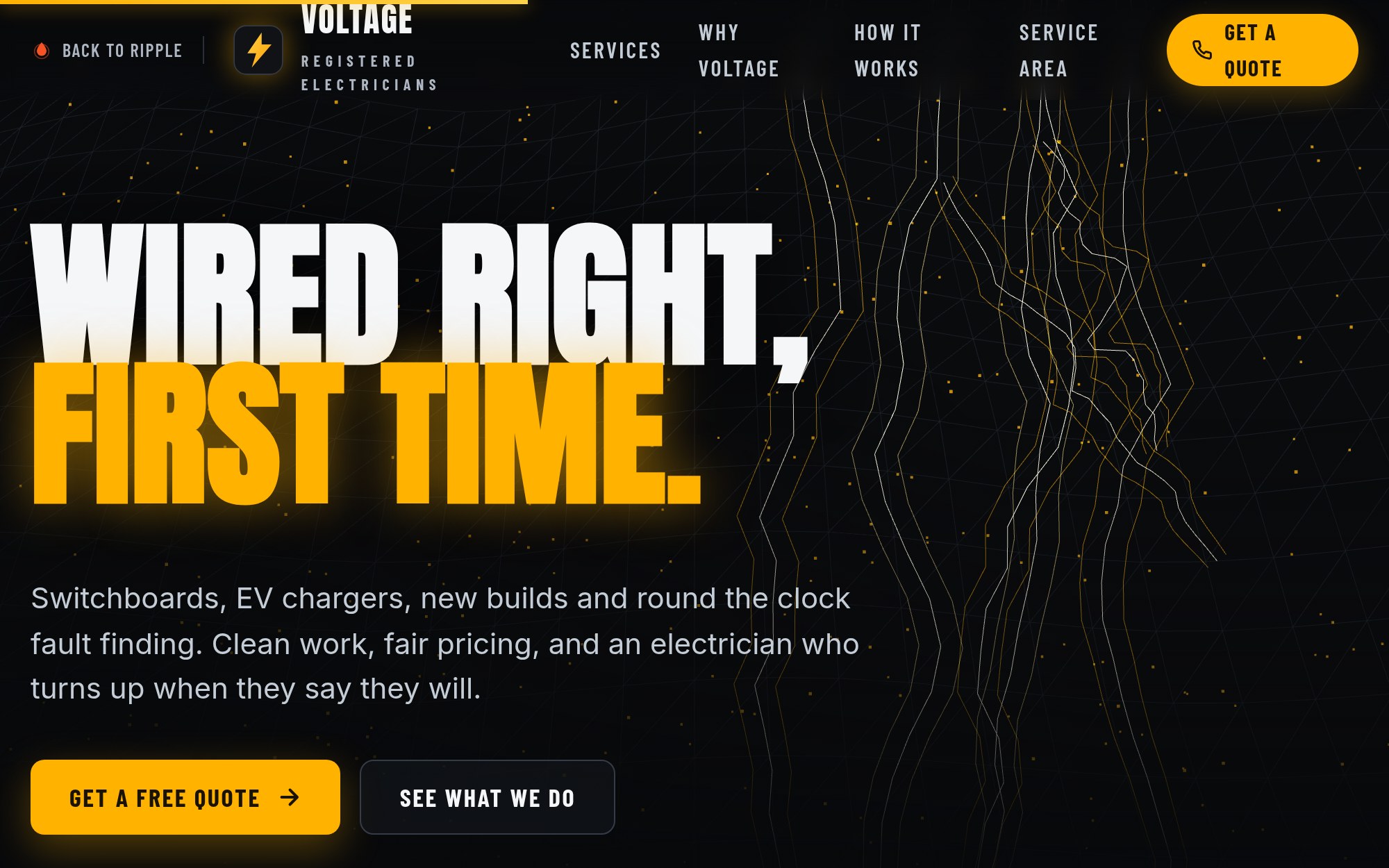 The Voltage electrician concept by Ripple